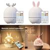 Romantic Bunny Starry Sky Night Light With Bluetooth And Sleep Timer For Children Bedroom Decor