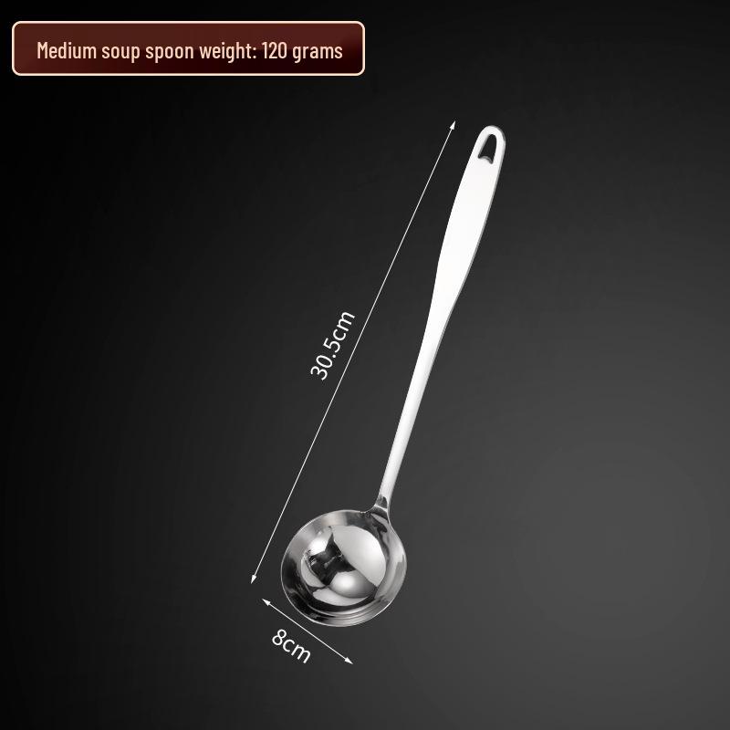 304 Edelstahl Suppenkelle mit langem Griff und Abtropflöffel Set