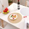 38cm Rund PVC Silber Gold Platzset Küchen-Esstischmatte Isolierkissen INS Nordisch Hochzeitsfeier Dekor
