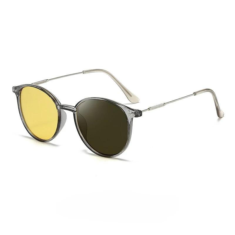 

Day and Night Photochromic Sunglasses Stylish Outdoor UV-Protective Shades Classic Retro Night Vision Eyewear Unisex серый