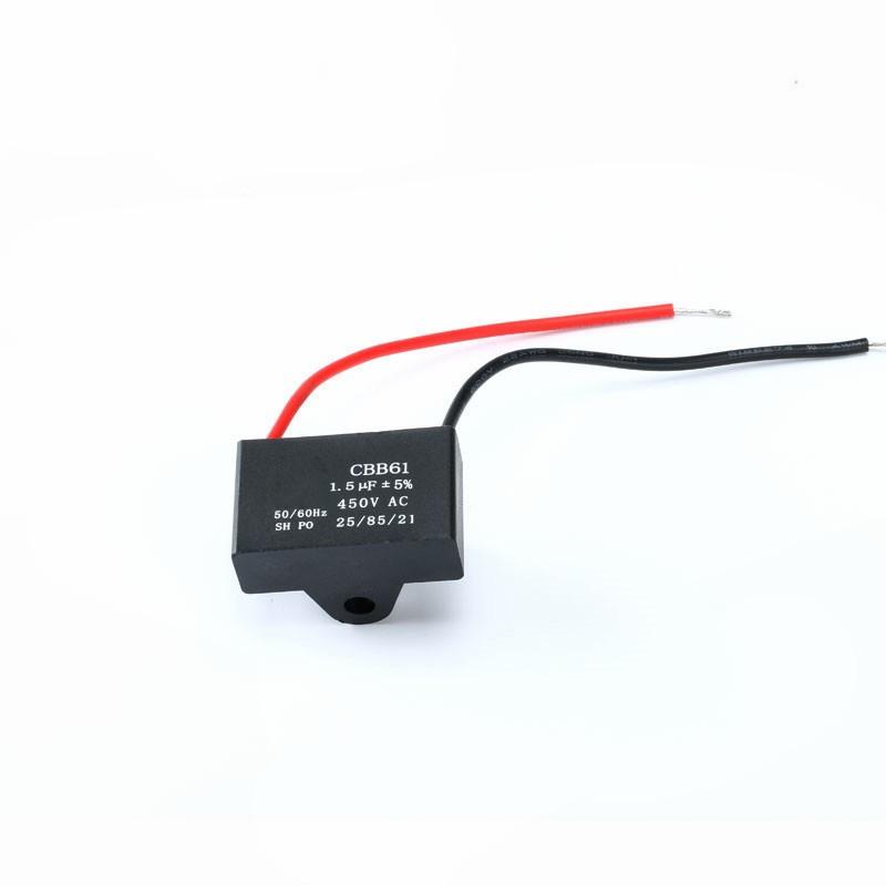 5Pcs CBB61 Start Capaciteit Ac Ventilator Condensator 450V 1Uf 1.2Uf 1.5Uf 2Uf 2.5Uf 3Uf 3.5Uf 4Uf 4.5Uf 5Uf 6Uf 7Uf 8Uf 10Uf 12