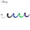 Alisouy 2ks 1,6mm-11mm Akryl C Sahpe Buffalo Roh Meradlá do uší Kužeľ do uší Naťahovacie zátky Tunnel Expander Body Piercing Šperky