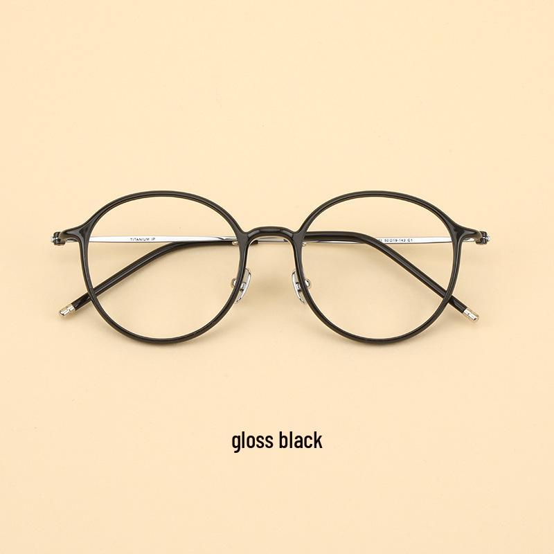 

Xiaohongshu Karin Style Сверхлегкая Титановая Овальная Ретро Оправа для Очков - Подходит для Линз Blue Light Blocking