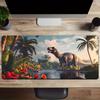 PC Dinosaurier Großes Mauspadd Computerunterlage Schreibtischunterlage Tastaturmatte Büro Gaming Tischmatte