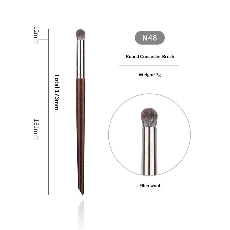 Professional Animal Hair Makeup Brush Set Complete Soft Bristles for Eyeshadow Lip Foundation Beginner Use