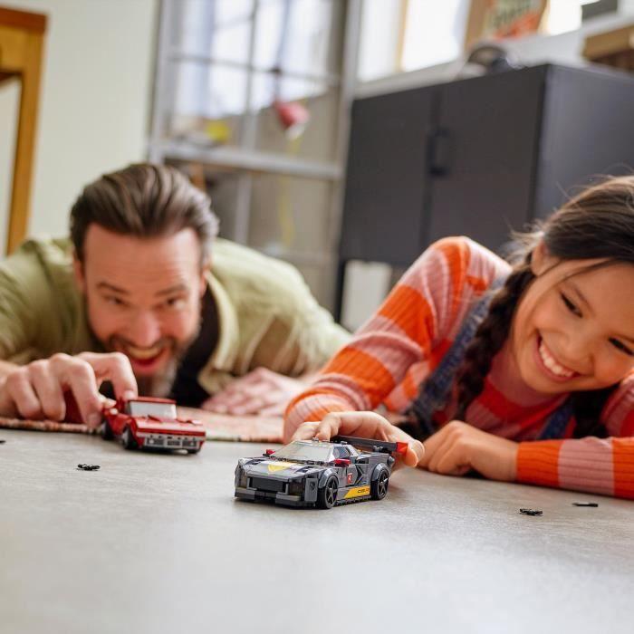 LEGO® 76903 Speed Champions Chevrolet Corvette C8.R Race Car et 1969 CC jouet voiture de course pour enfant