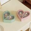 Creative DIY Silicone Mold Heart-shaped Candle Cup Molds Unique 3D Plaster Mold  Home Decor