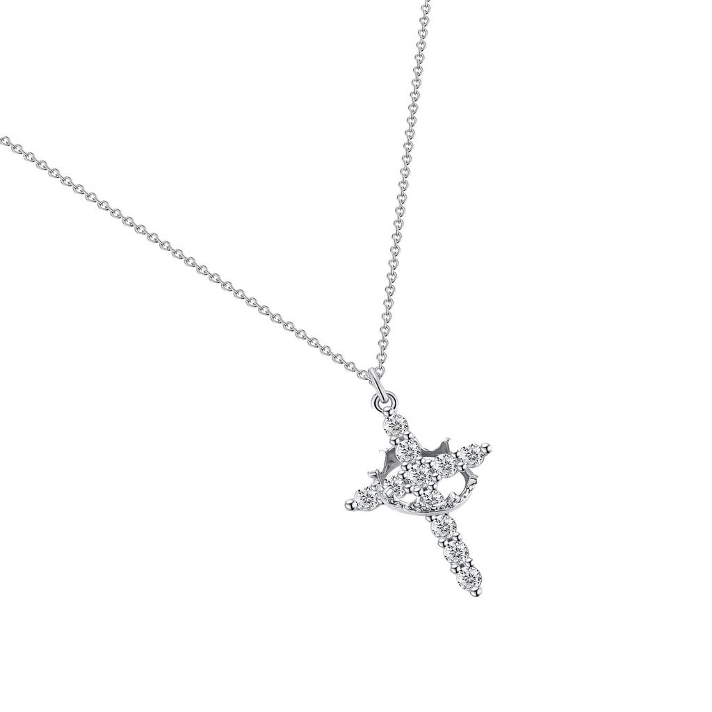 Vintage Designs Elegant Necklace with Stainless Steel Crosses Pendant Jewelry Accessory for Casual Wear Decoration
