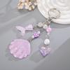Colorful Sequin Mermaid Phone Charm & Shell Pendant Chain