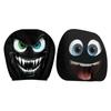 Capas Divertidas para Encosto de Cabeça com Olhos Grandes 2 Peças Acessórios Automotivos de Halloween Presente para Decoração de Festa de Carro, Motorista Passageiro para Mulheres Homens
