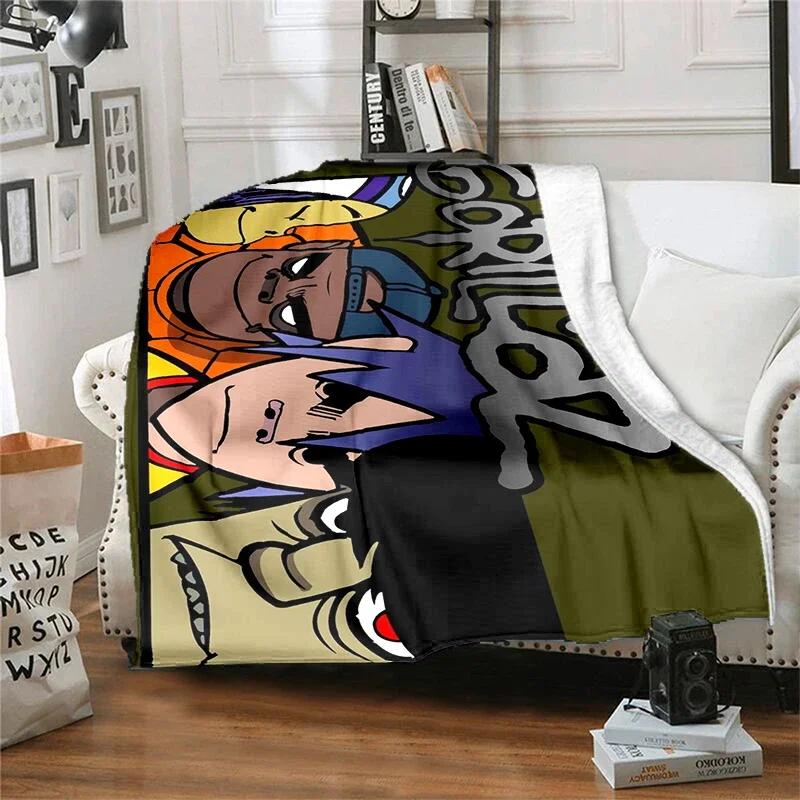 

Группа Gorillaz Великобритания Виртуальная группа Одеяло Детское Высококачественное Фланелевое Одеяло Мягкое и Удобное Домашнее Дорожное Одеяло 40x50in