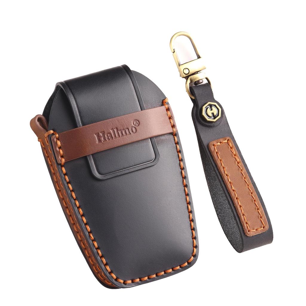 LCD-Schlüsselhülle aus Leder für BMW 7er 730Li 740 und 5er 530