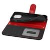 For iPhone 13 Mini Stand Case Litchi Texture Genuine Cow Leather Wallet Phone Cover RFID Blocking