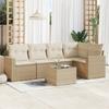 VidaXL Garden Lounge Set with Cushions 6 Pcs Beige Braided Resin 3218928