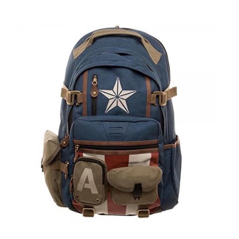 Marvel New Deadpool Backpack Breathable And Durable Travel Bag For Avengers And Batman Fans
