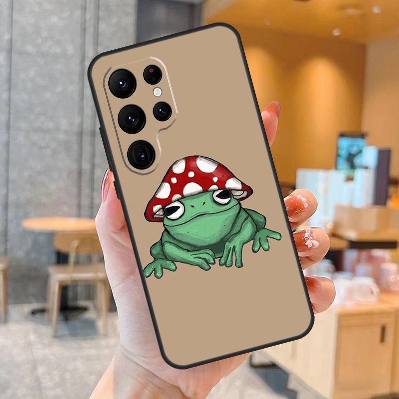 

Hippie Mushroom Frog shrooms Phone Case For Samsung Galaxy S25 S24 S22 S21 S20 S23 Ultra S9 S10 Plus S25 FE Back Cover Galaxy S22 Plus
