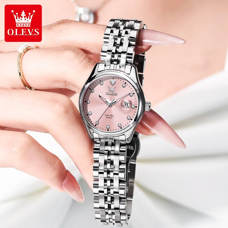 OLEVS Women Watch Quartz Wristwatch Waterproof Date Ladies Watches Original Luxury Elegant Woman‘s Gifts