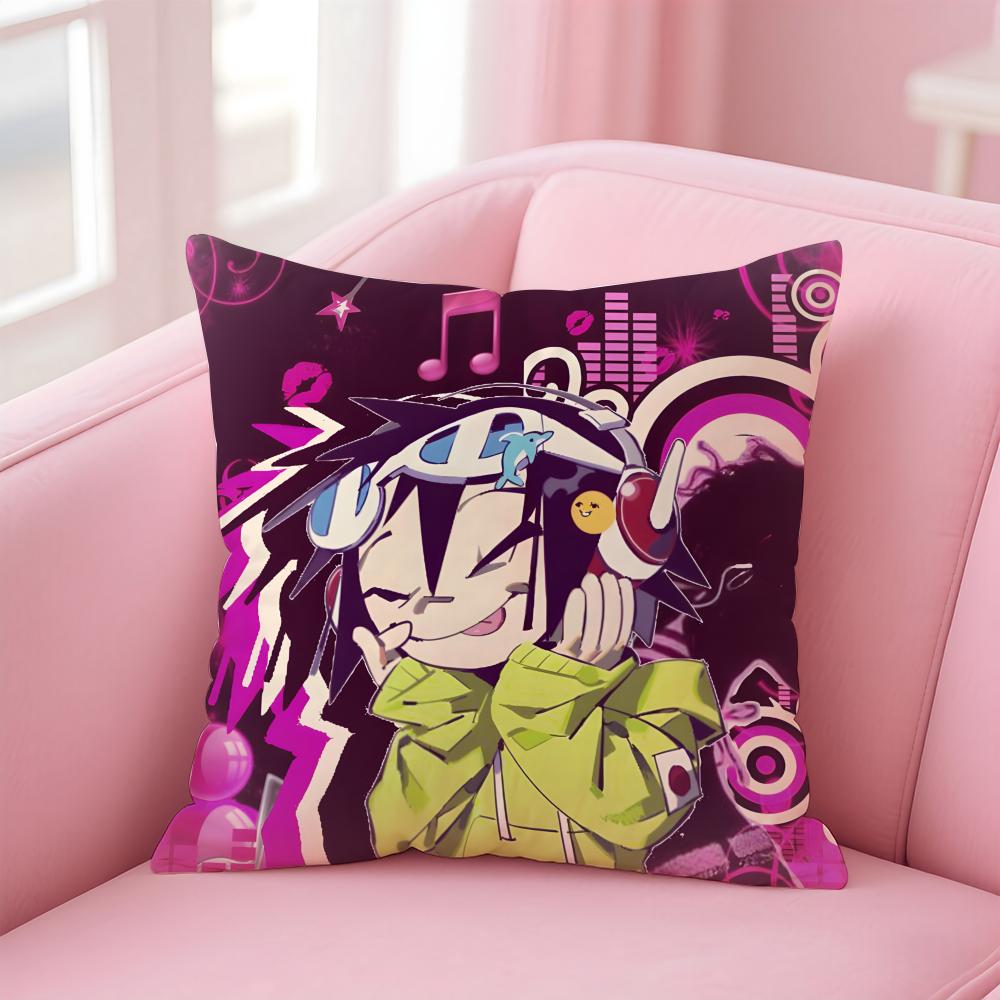 Classic Virtual British Band GGorillaz Cushion Cover Pillow Case Soft Skin Friendly Fabric Concealed Zipper