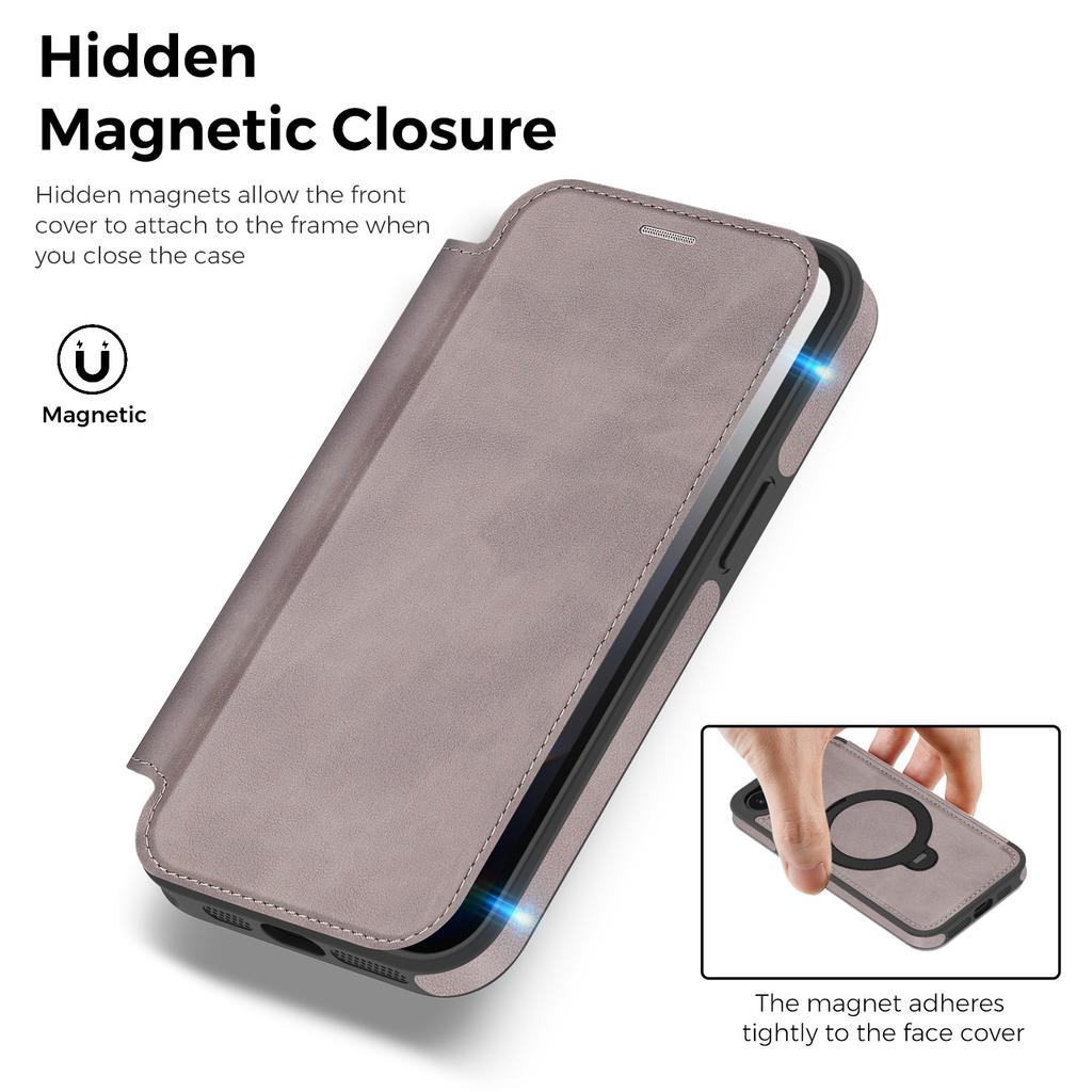 All-Inclusive Fliphoesje Voor iphone 16E Magsafe 360° Draaibare Standaard Reliëf PU Leer Kaartsleuf Contant Geldvakje Hoesje