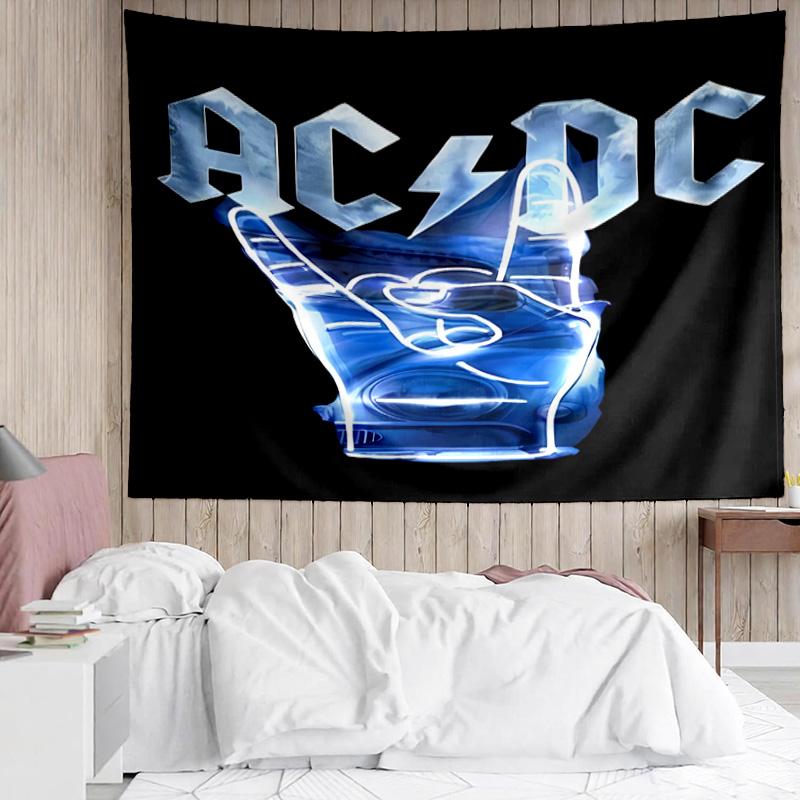 ACDC Tapestry for Bedroom Aesthetic Classroom Tapestries Wall Hanging for Living Room Dorm Office,Ideal Creative Gift