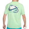 Nike T Shirts Men's Green Crew Neck Moderate Straight Fit FV4048-376