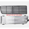 Front Bumper Side Reflector Grille Trim Cover,Left & Right Complete Set Replacement for VW Golf GTI MK3 Vento Jetta VR6