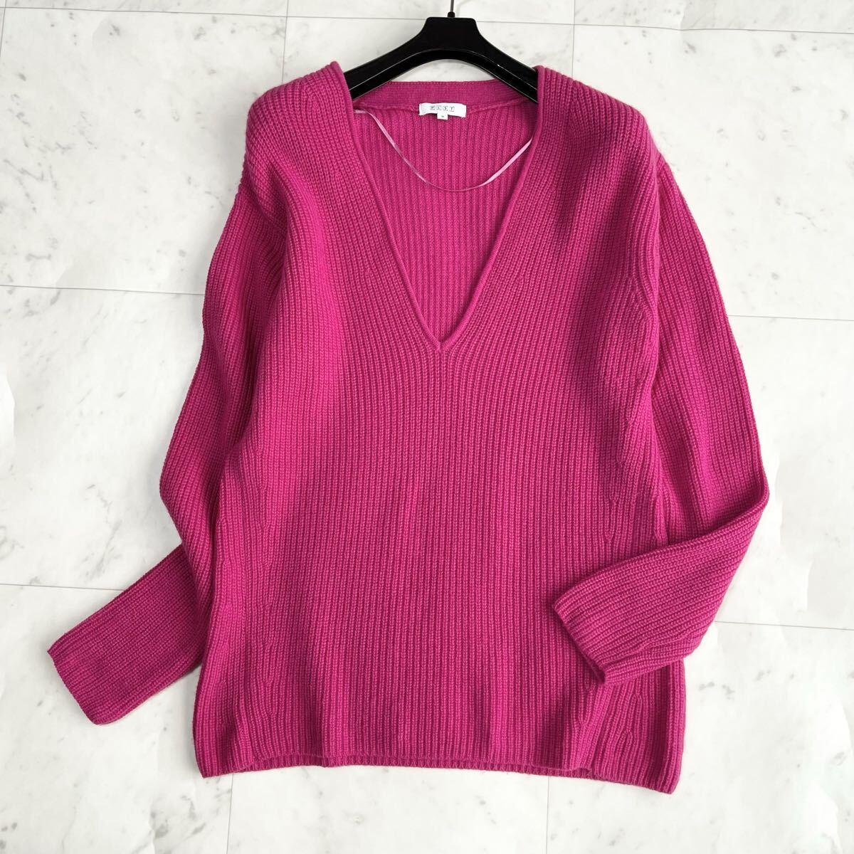 PLST Knit Sweater 100% Wool Pink
