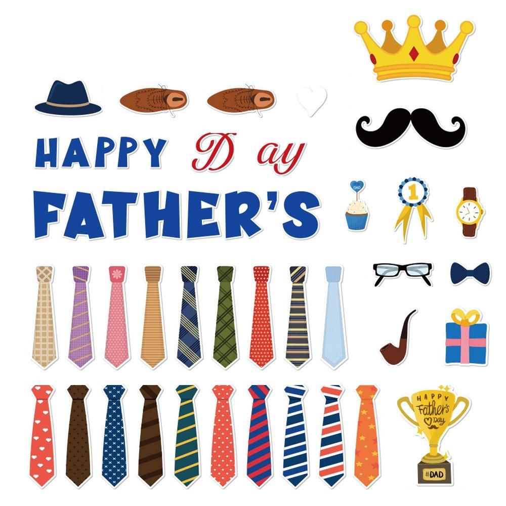 

Поздравление с Днем отца Наклейки на классную доску Синие Фотобутафория на День отца Спасибо, папа 48pcs