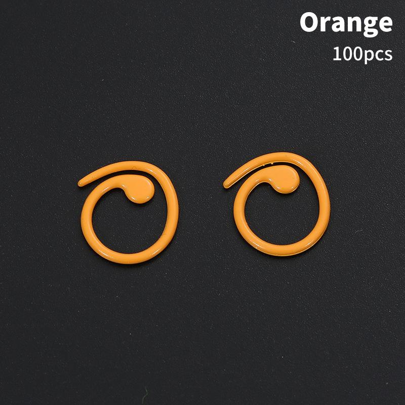 100 STÜCKE Bunte Maschenmarkierer Stricken Häkeln Abschließbare Maschenmarkierer Metall Maschennadel Clip Zähler Häkeln Nähzubehör