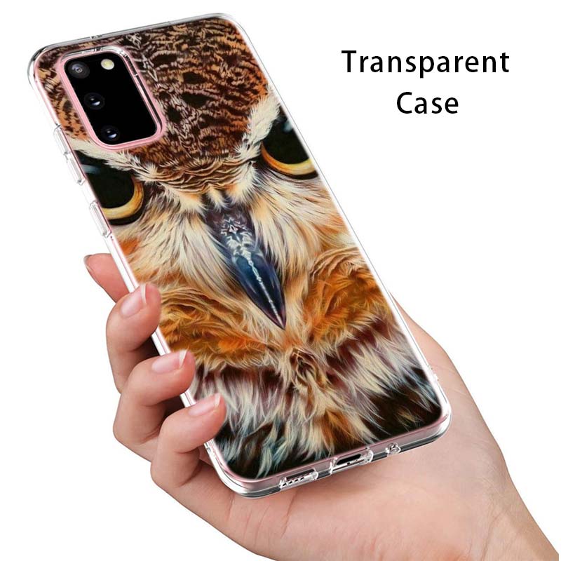Camouflage Owl Animal For Samsung Galaxy S22 Pro S21 S20 FE Ultra S10 S10E Lite S9 S8 Plus S7 S6 Edge Soft Phone Case