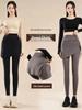 Women's High Waist Skirt Pants with Pockets - Faux Two-Piece Yoga Style, Slimming Bodycon with Butt Flap.
