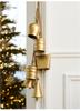 Christmas Metal Cow Bells Handing Decoration Vintage Rustic Brass Bells for Door Garland Christmas Tree Wall Pendants