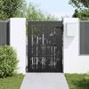 Garden Gate Black 85 X 125 Cm Powder Coated Steel
