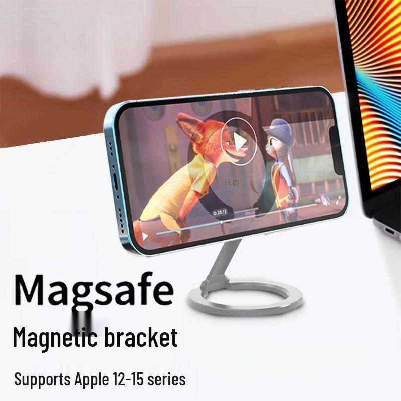 Ultra-Thin Double-Sided MagSafe Magnetic Phone Stand & Finger Ring for Apple 12-15