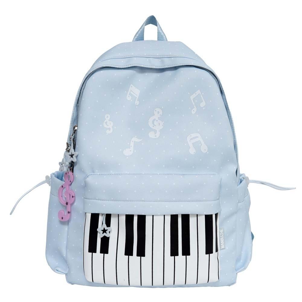 Mehrere Fächer Noten Tasche Leichtes Design Süße Schultasche Tastatur Buch Tasche Weibliche Jugend