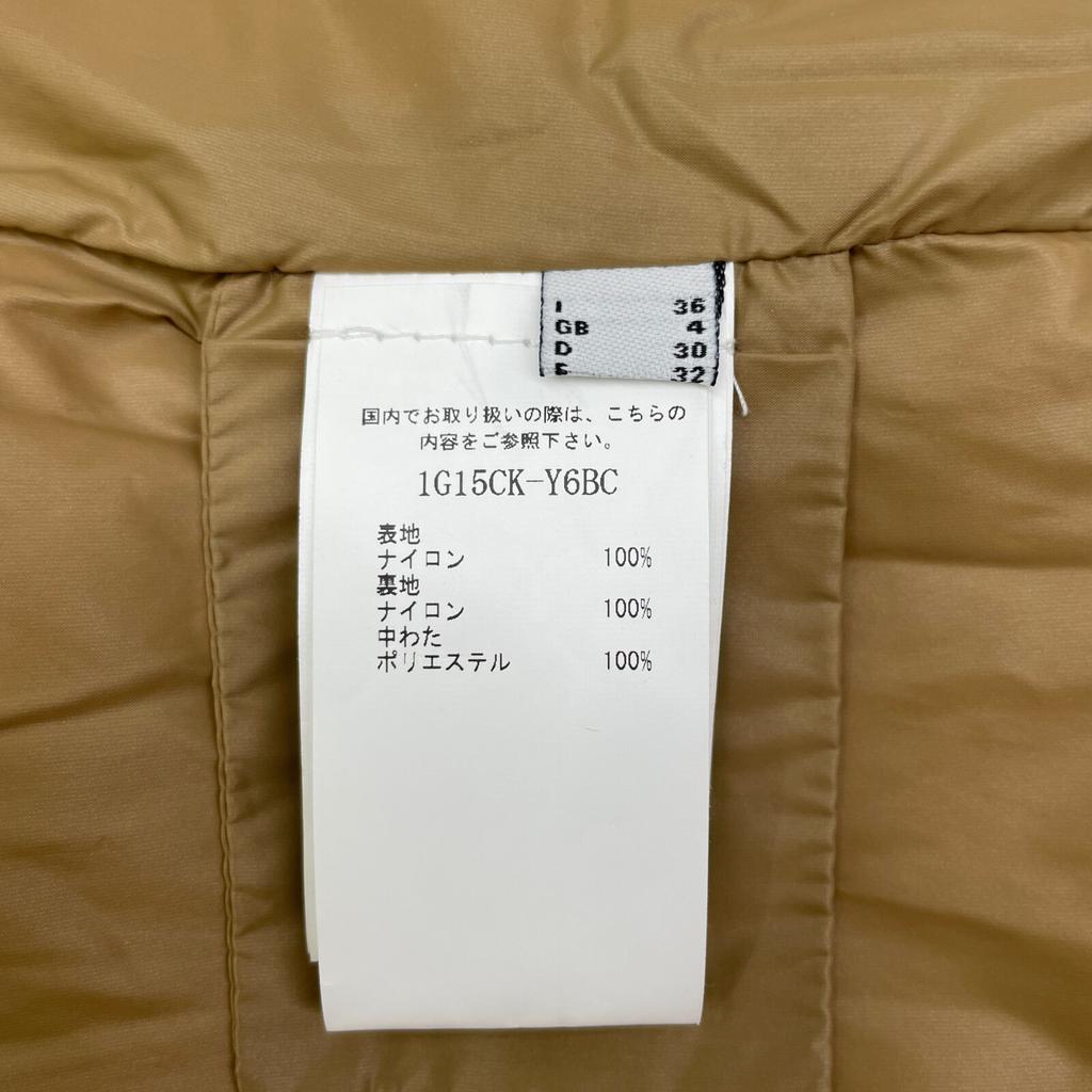 PINKO Gold padded jacket 1G15CK Jacket 36 goldUsed