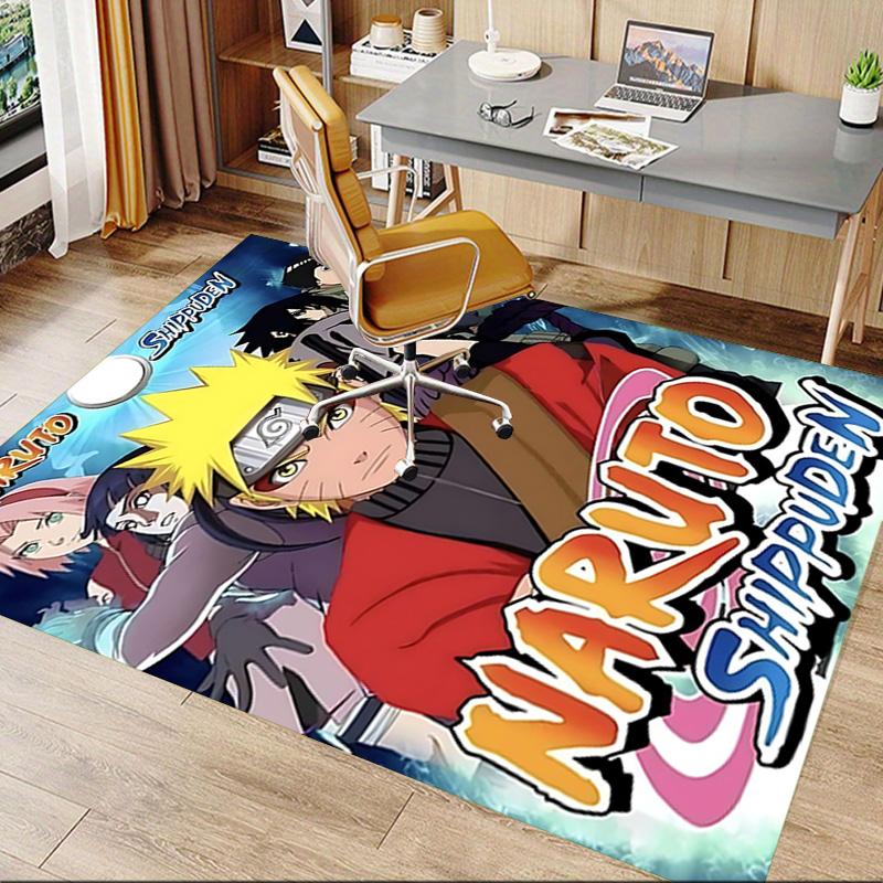 1pc Naruto Movie Poster Carpet for Playroom Bedroom Living Room Sofa Home Decor,kids Game Area Rug Non-slip Floor Mat Y723111