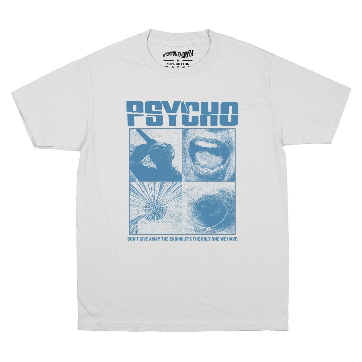 Alfred Hitchcock Psycho T Shirt Horror Movie The Birds Rear Window Vertigo Unisexs Printed Summer White Cotton Graphic Tee Shirts S