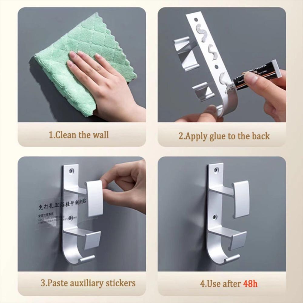 Wall-mounted Washbasin Storage Rack Space Aluminum Bathroom Bathtub Bracket Gifts Washbasin Hook