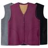 Warm Autumn/Winter Vest for Middle-aged and Elderly - Velvet-Lined Cardigan for Cold Protection
