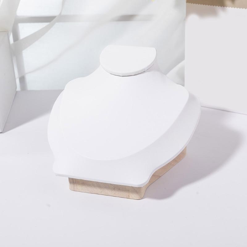Elegant Necklace Display Stand Necklace Holder Jewelry Model Stand Wood Material Perfect for Boutiques and Exhibitions