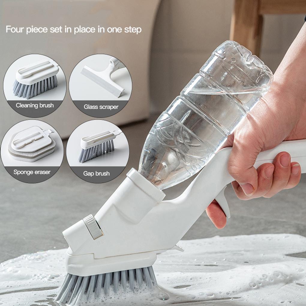 5-in-1 Multi-function Window Washing Sponge Brush Water Sprayer for Glass Kitchen Home Floor