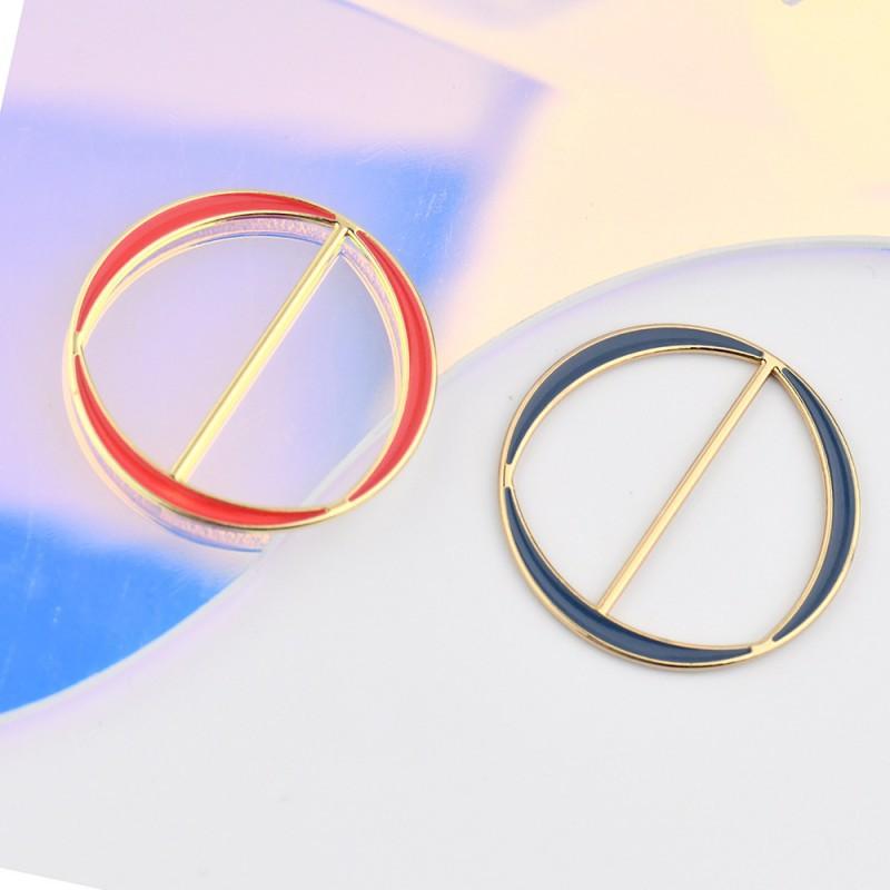 

Alloy Clothing Corner Buckle Oil Dripping European American Simple Scarf Fashionable Versatile червоний