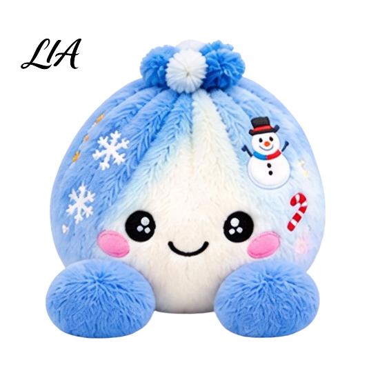 Plush Dumpling with Legs Stress Relief Toy Steamer, Stuffed Smiling Reducing Desk Accessories Squeeze Toy, Cartoon Plushie for Kids Adults Desktop