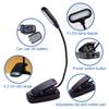 LED Eye Protection Book Night Light Adjustable Mini Clip-On Study Desk Lamp Battery Powered Flexible for Travel Bedroom Reading