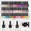 60 Colors Gel Nail Polish Set Soak Off UV Gel Top Coat Matte Top Coat Base Coat Long Lasting Shine Nail Art Kit