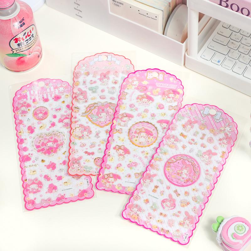 Official Sanrio Melody Crystal Stickers: Creative Journal & Children s Decorative Art Stickers
