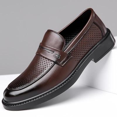 Baita Sandali Casual Formale in Pelle da Uomo - Scarpe da Sposa Vuote Primaverili e Autunnali