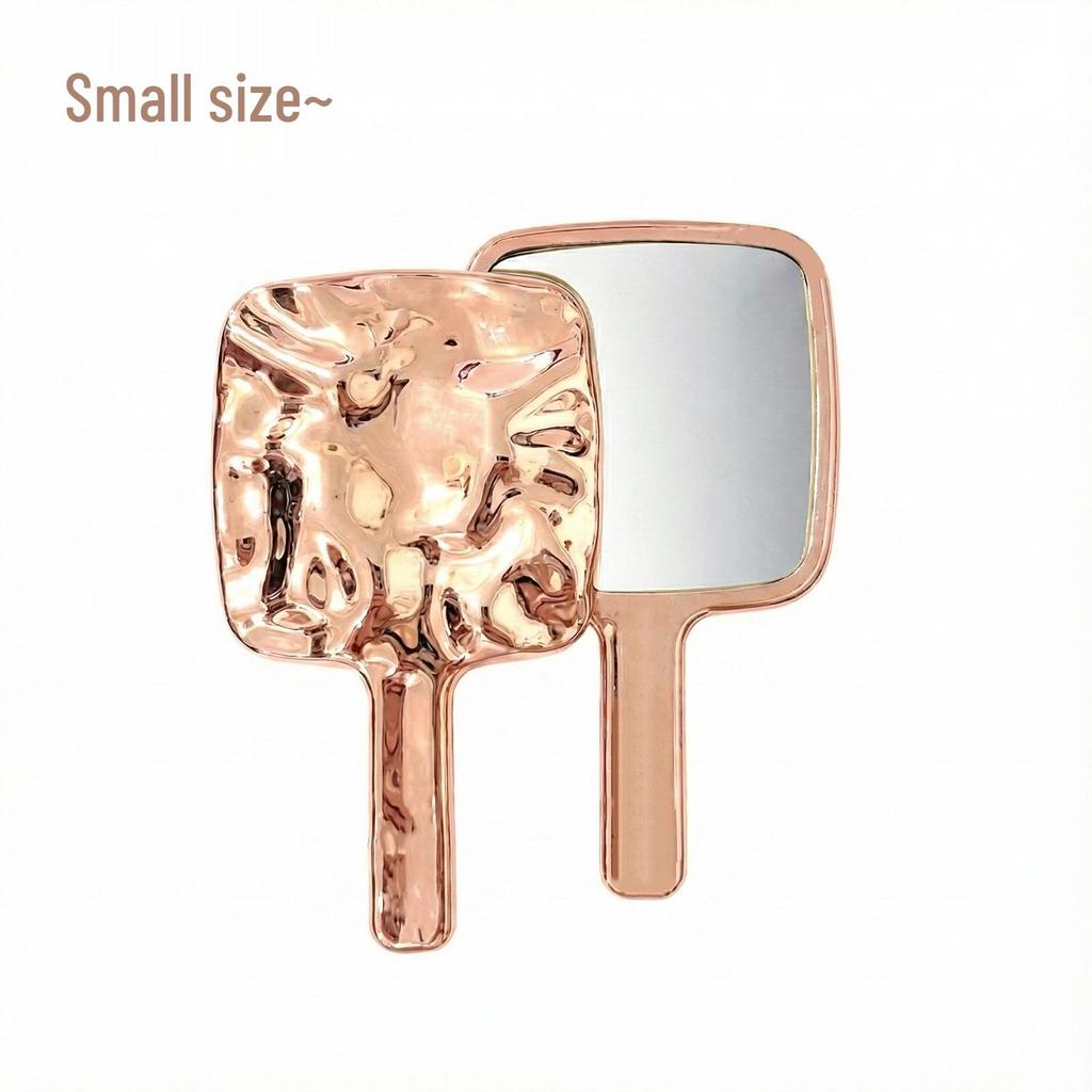 Custom Compact Handheld Makeup Mirror: Portable & Simple Design