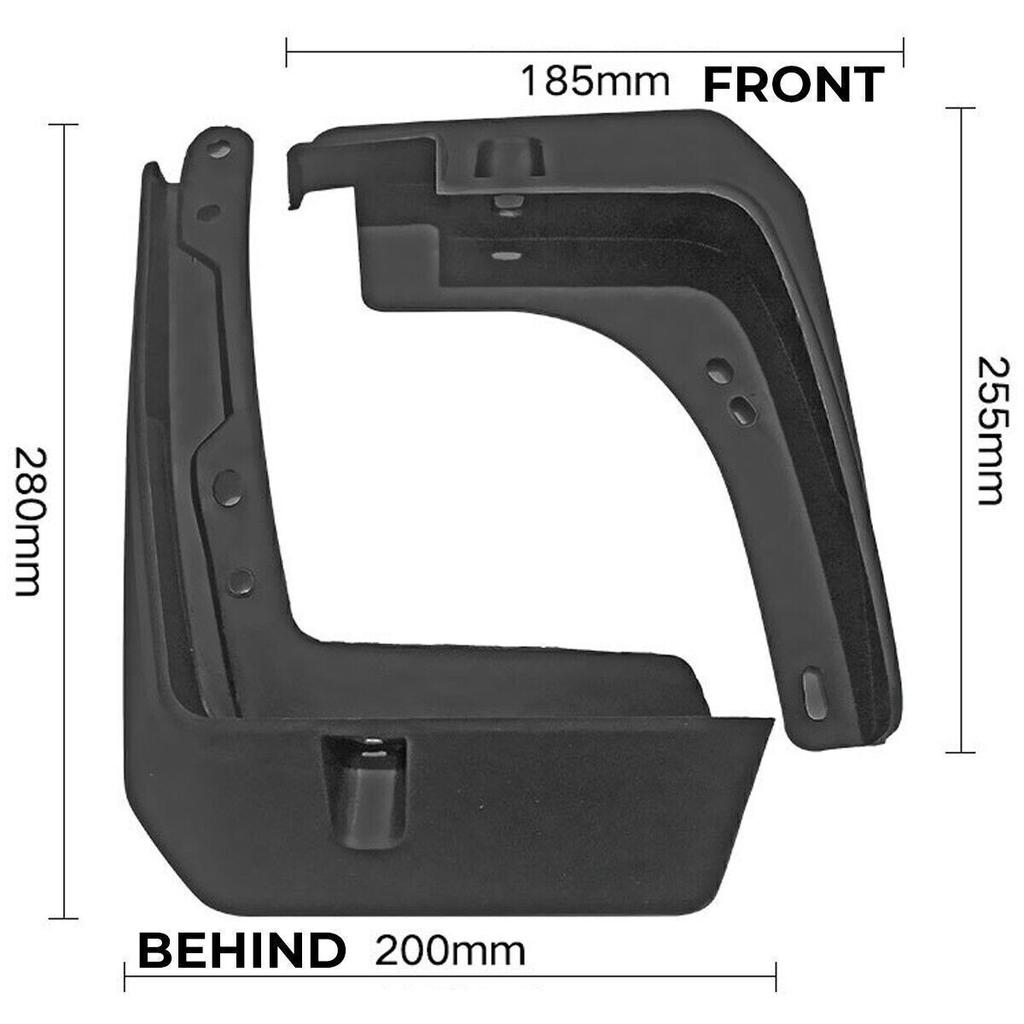 For Hyundai Accent 2018- Mud Fender Flaps Splash Guards Mudflaps Mudguards*4